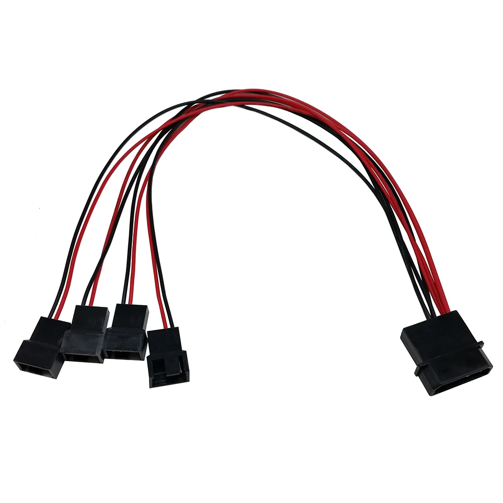 Wholesale PC Fan Splitter Power Cable 12V 27cm 4pin IDE to 4-Port 3Pin/4Pin Cooler Cooling Fan Extension Power Cables From m.alibaba.com