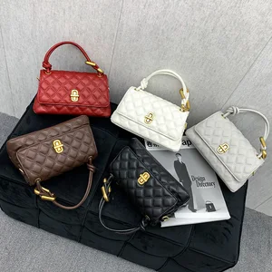 Women's Quilted Mini Handbags Multiple Colors Gold Buckle Lady Crossbody Bags Wholesale Price