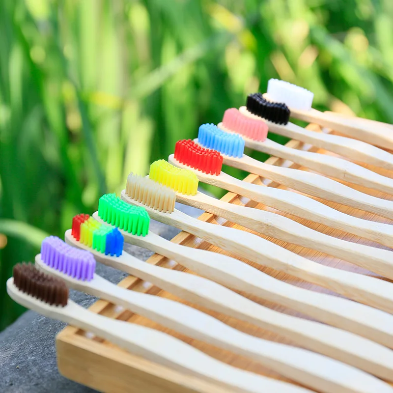 Custom Popular Custom High Quality logo Bamboo Custom Toothbrush From China