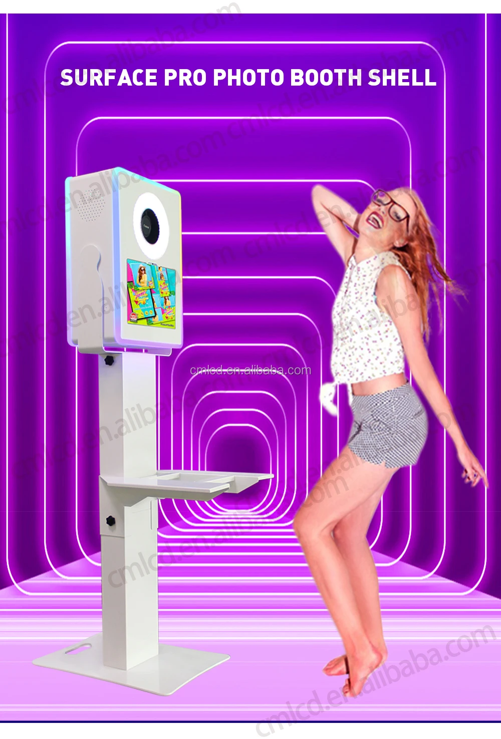 Surface Pro 12.3" Photobooth Portable Pad Shell/selfie Photo Booth