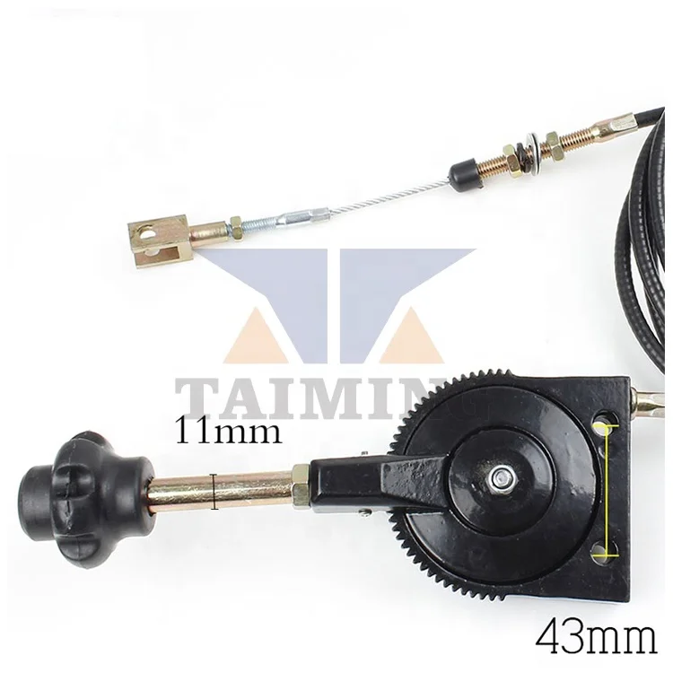 TEM Manual Excavator Hand Throttle Control Cable Excavator Parts Accelerator Cable for Excavator Engine