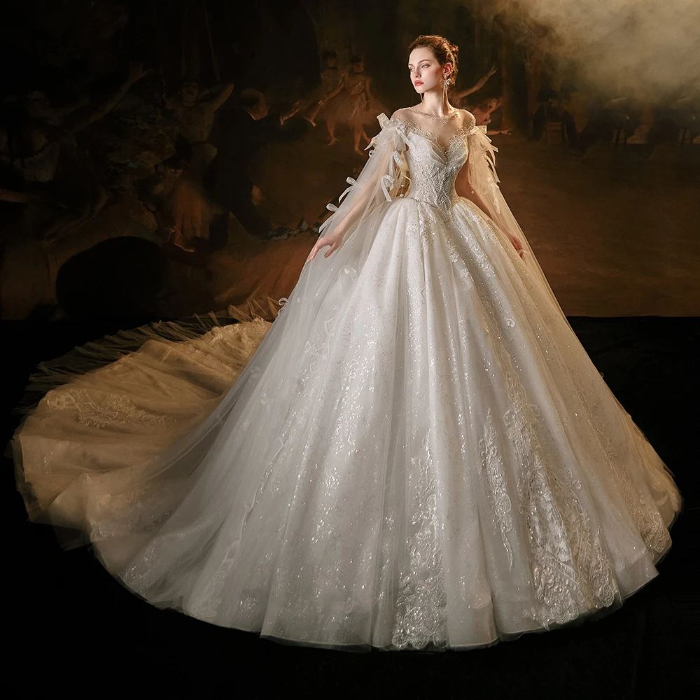 saudi princess wedding dress Mermaid Wedding Dresses Saudi Arabia Sweethear Pearl Bridal Dress White Princess