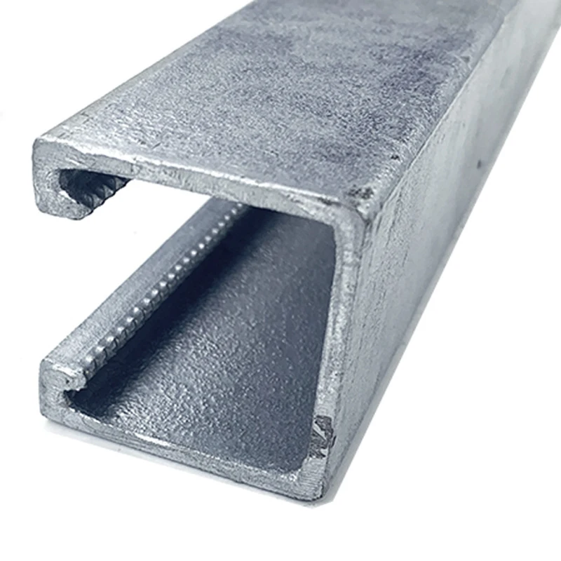 QK2000 Hot Dip Galvanized Solid C Channel Strut with Cutting & Welding Services for Support Hanger Systems