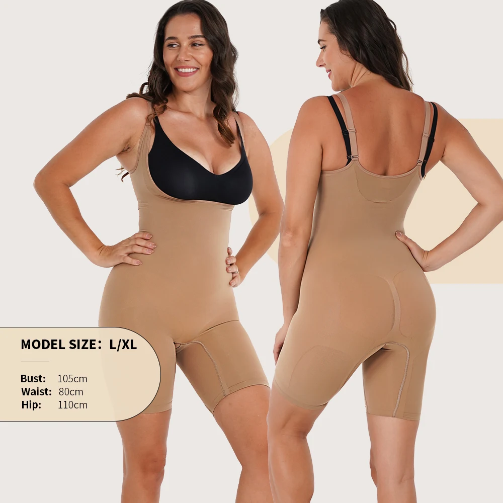 SSHAPER Compression Slimming Plus Size Crotchless Femme Mesh Shapewear Lingerie Women's Bodysuits