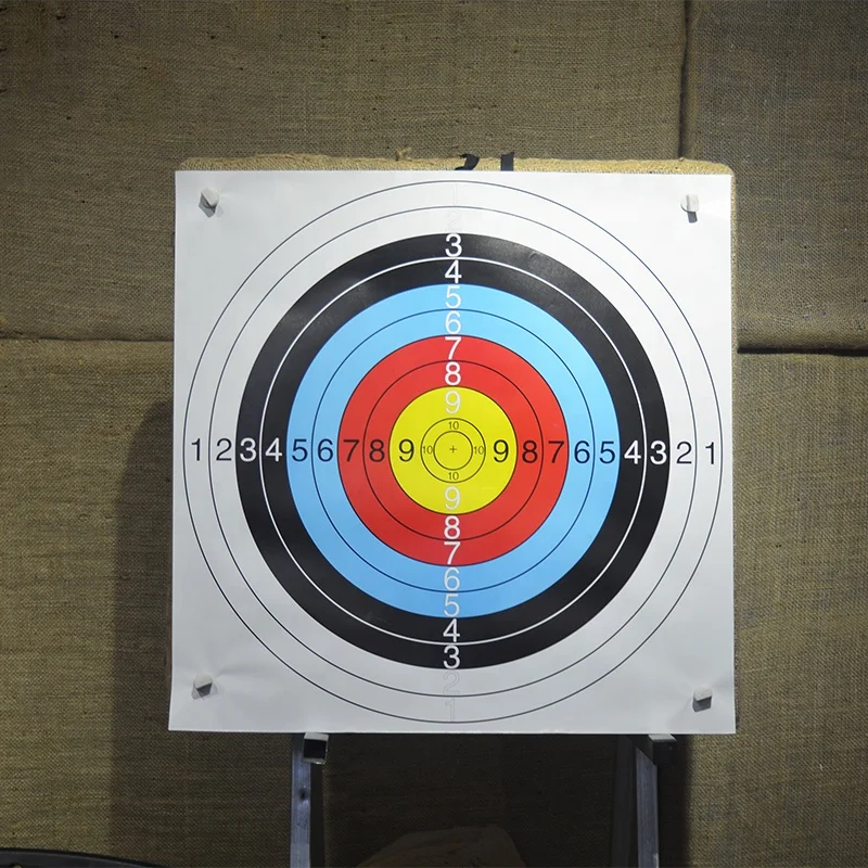 Foldable Full Ring Archery Recurver and Compound Bow and Arrow Set Targets Printable Hunting and Shooting Paper Target