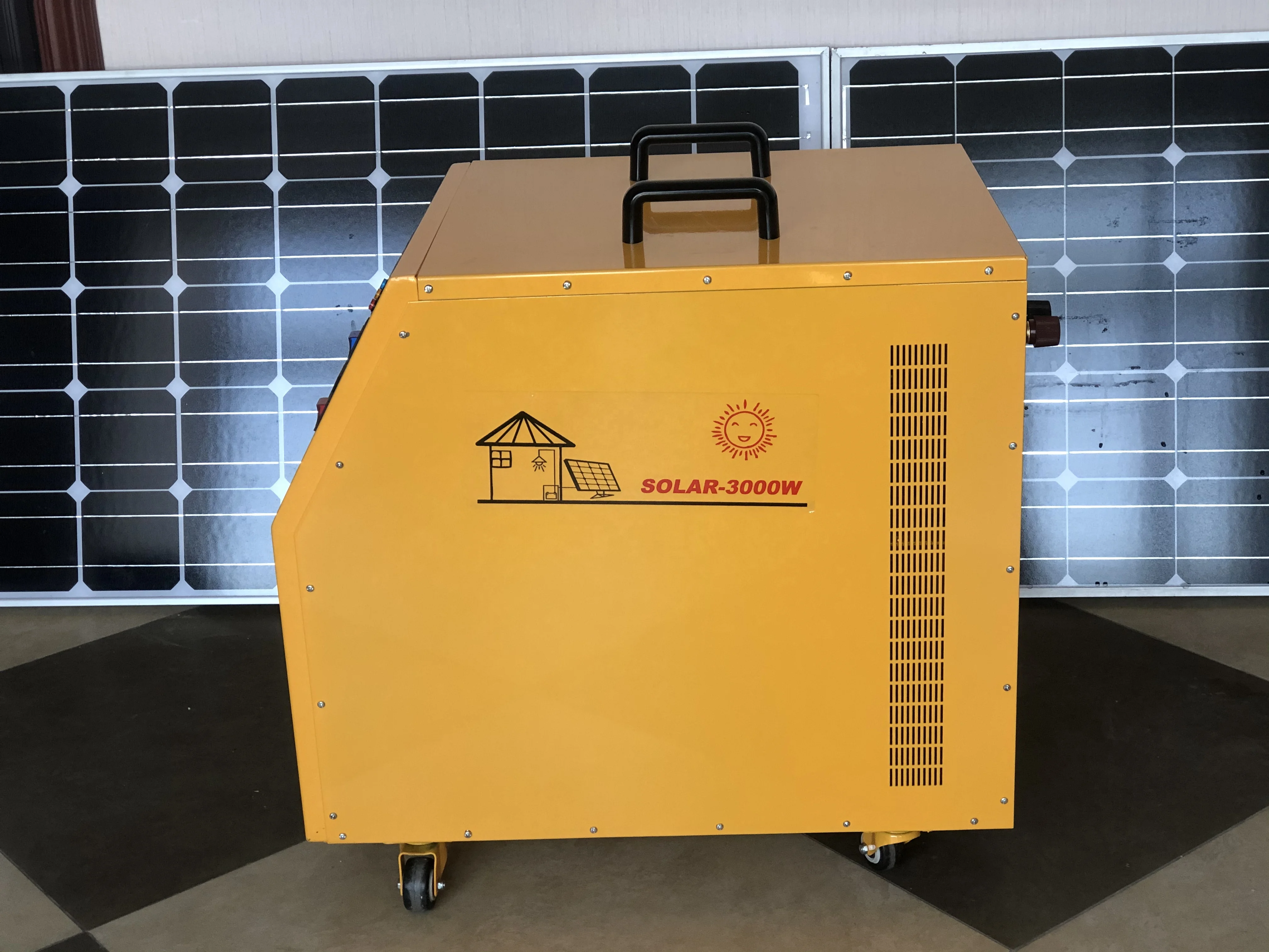 Whole House 220v 3000w Portable Solar Power Generator Running Solar