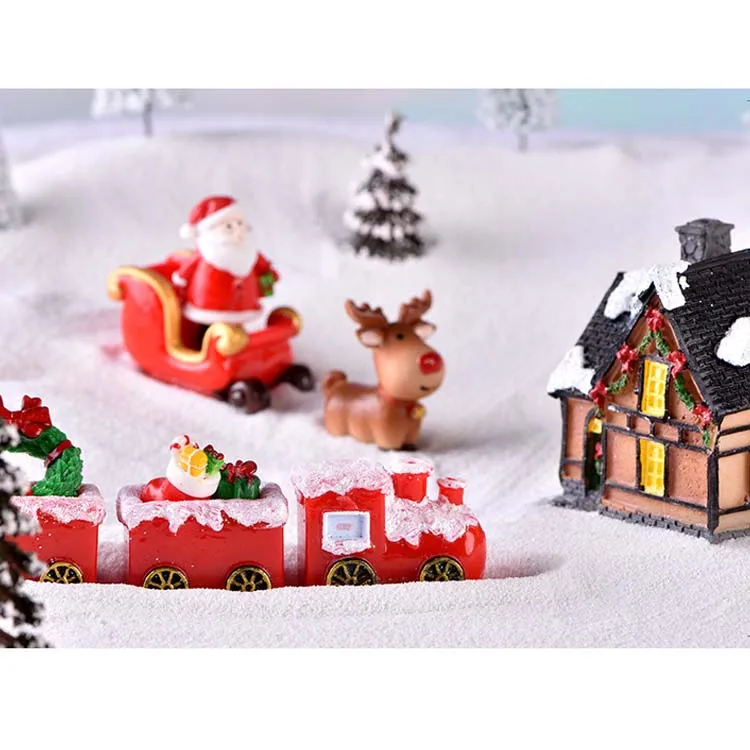 Mini Christmas Tree  SNOW Party Decorations XMAS Nude Anime Resin Figures