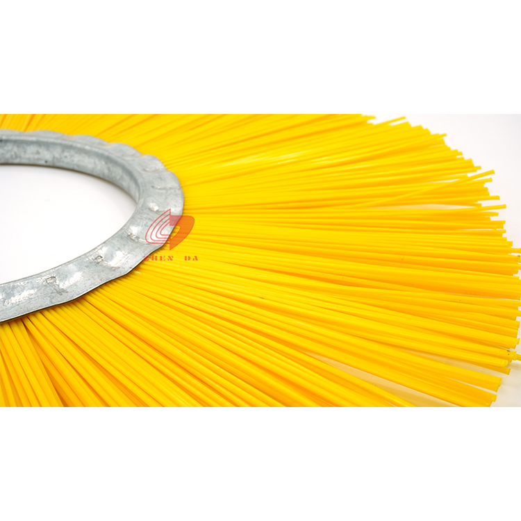 Zhenda Factory Flat Circle Road Street Sweeper Brushes Pp Material