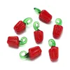 Glass pendant - red pepper