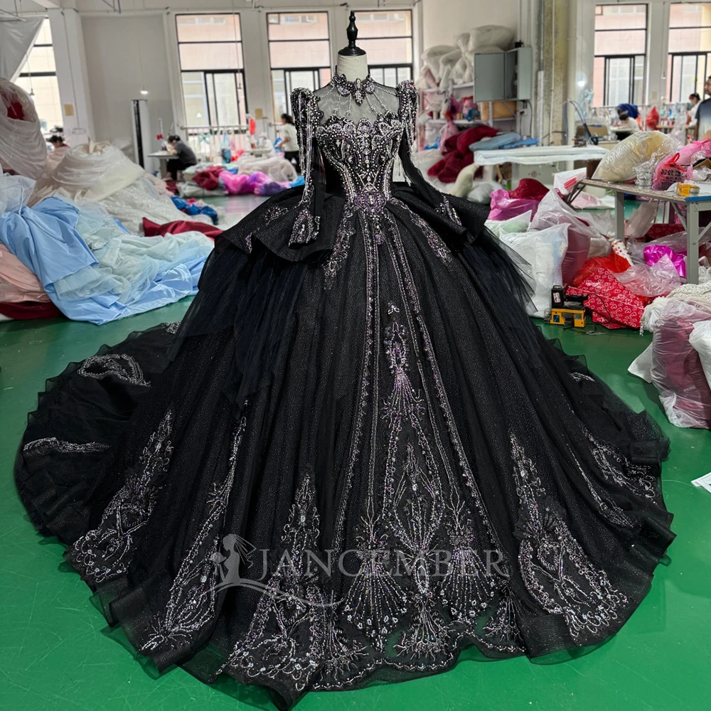 Stunning Black Sweet 16 Quinceanera Dresses Ball Gown Gothic Dress 15Th Birthday Wedding Gown Xs216 Stunning Black Sweet 16 Quinceanera Dresses Ball Gown Gothic Dress 15Th Birthday Wedding Gown Xs216