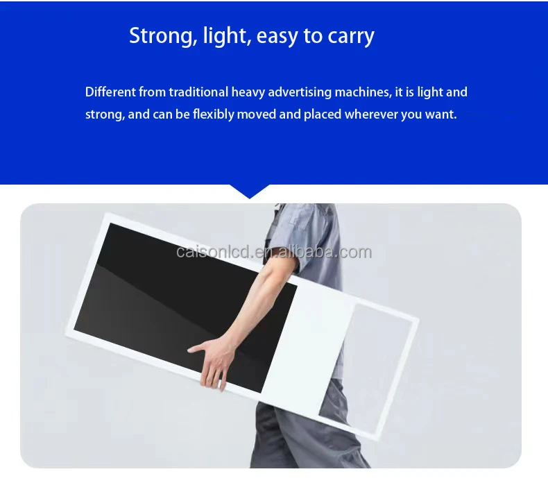 32 /43 electronic water sign foldable movable Digital stand LCD advertising display outdoor Digital signage and display poster factory