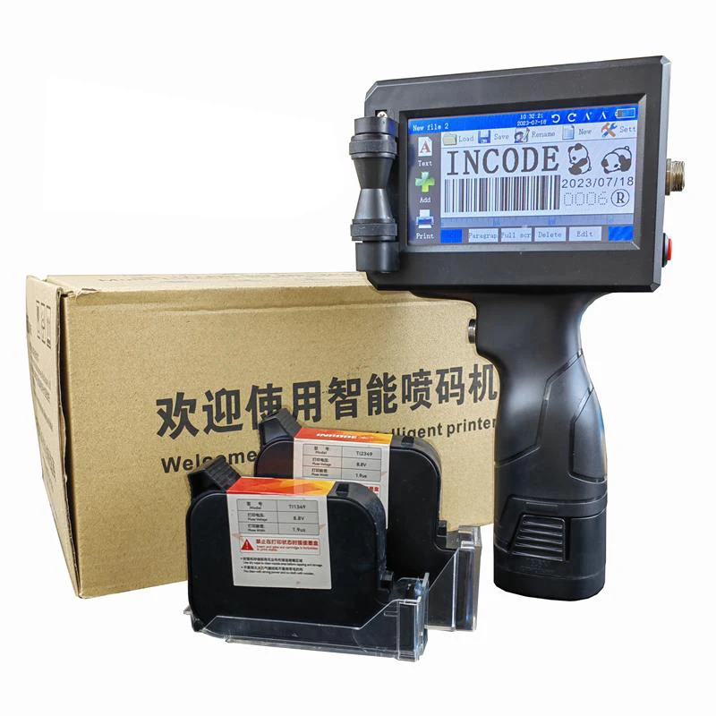 INCODE Smart Half Inch Thermal Ink Jet Printer Handheld Handle Expiry Date & Logo Coding Machine New Condition Label Printer