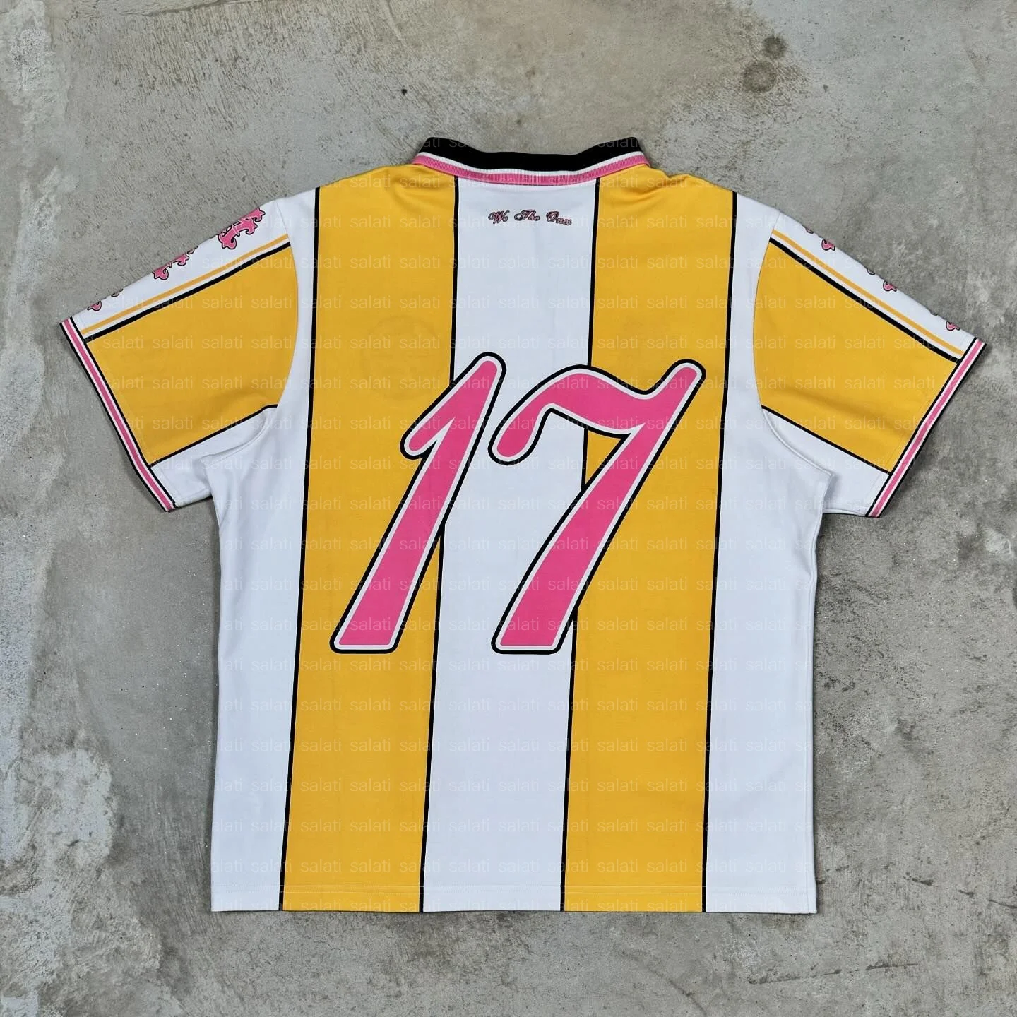 Customized Streetwear Printed Logo Cotton Patchwork Oversized Polo Shirts Vintage Retro Football T-shirts Soccer Jersey for Men gallery 2