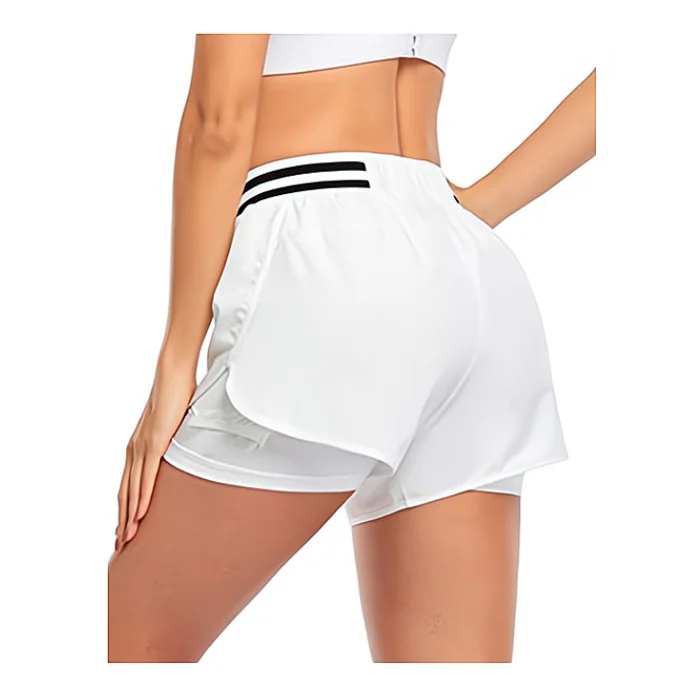 Pantalones Cortos Deportivos 2 En 1 Para Mujer,Ropa Deportiva Informal Con  Bolsillo Para Bolas,De Cintura Alta - Buy Shorts De Tenis De Las  Mujeres,Casual Pantalones Cortos De Deporte,De Cintura Alta Shorts De