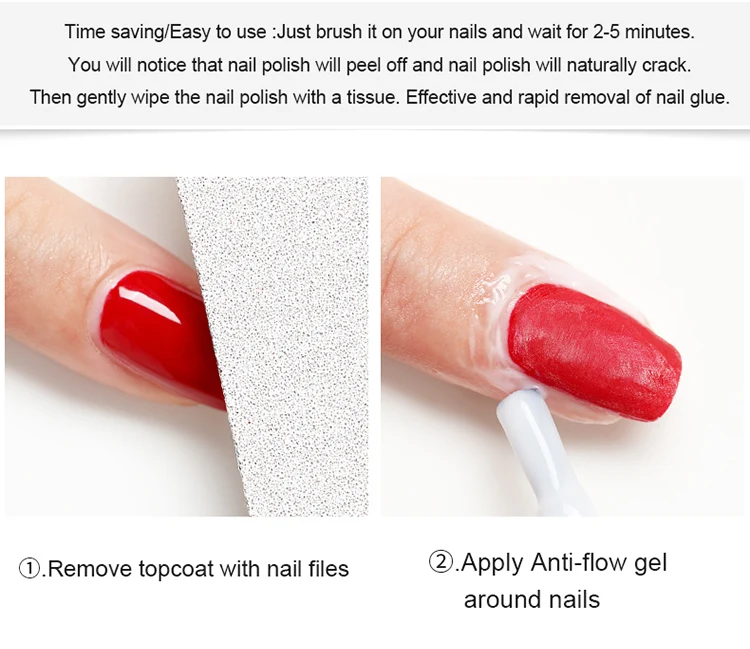 As Professional Gel Nail Polish Remover Liquid Quickly And Easily