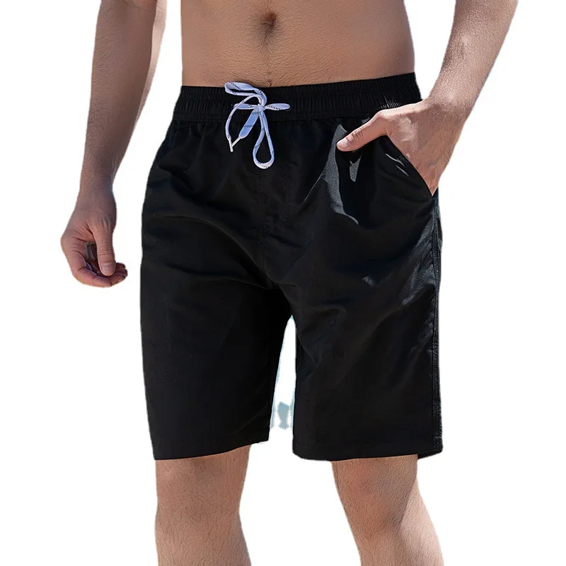 Custom Printed 3d Men Pants Summer Pure Color Beach Wear Wholesale Loose Men's With Pocket Swimwear Shorts143_voghion.com