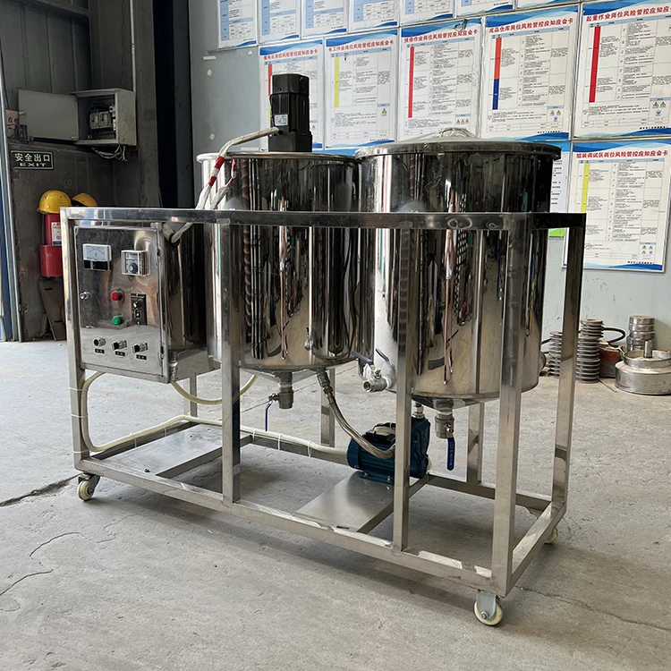 Refined Bleached Deodorized Coconut Oil Machine Castor Oil Refining Machine Cpo Cooking Oil Refining Machine