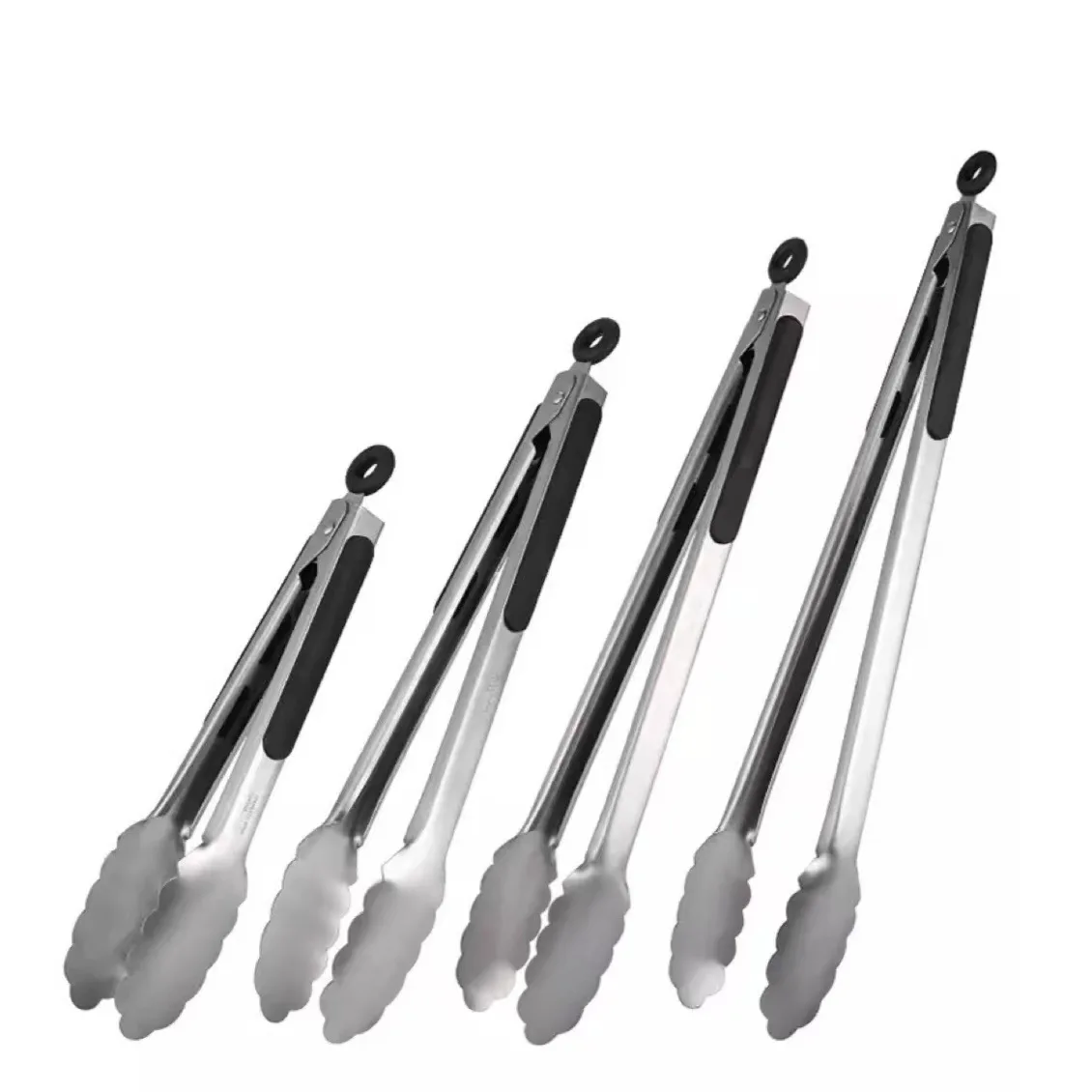 OEM & ODM BBQ Kitchen Tong Wholesale Silicone Kitchen Tongs for Barbeque Cooking Grilling Turner Customized Food Tongs Silicone details