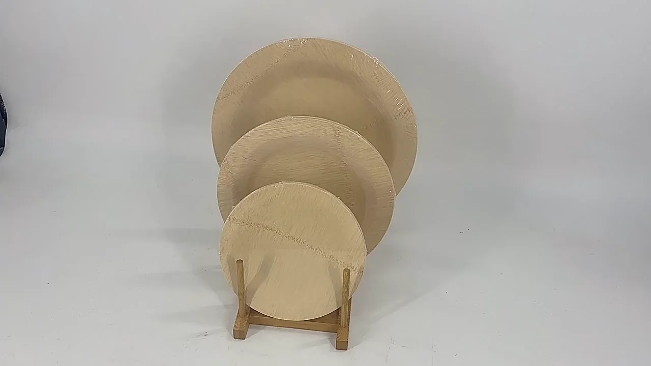 阿戈竹子一次性圆盘6 l - buy cheap bamboo plate,wood gusset plate