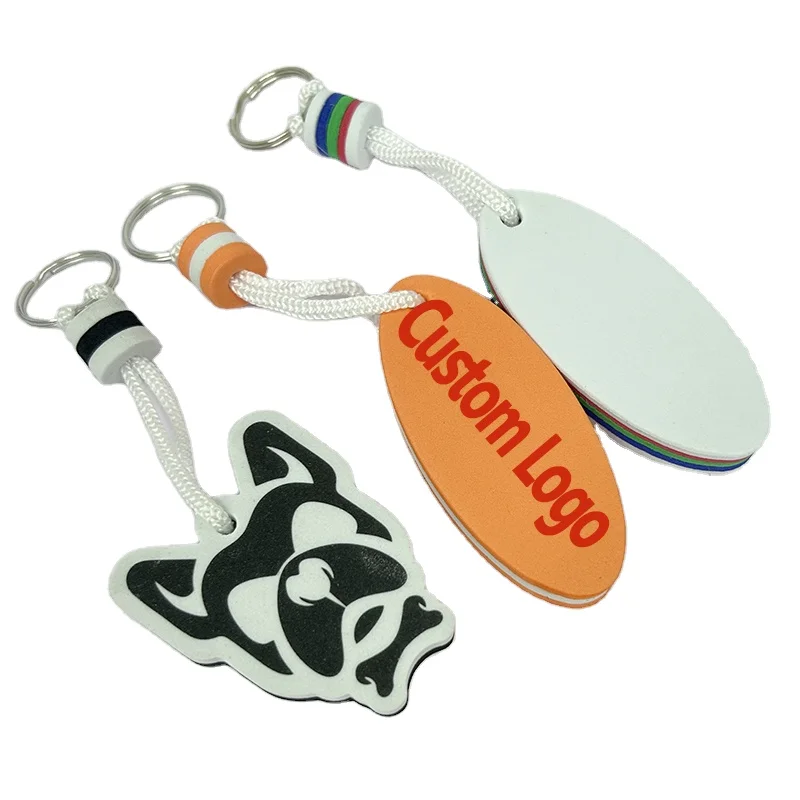 Custom Printed Custom Floating Keychains No Minimum Hot Selling