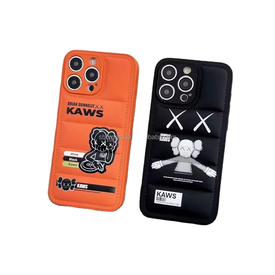 Kaws Design Puffer Cell Phone Case for Iphone 16-11 Pro Max