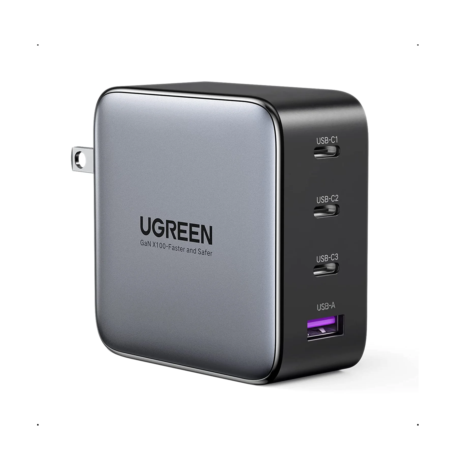 ugreen 100w usb c充电器nexode 4端口gan pd快速壁充电器电源适配器 