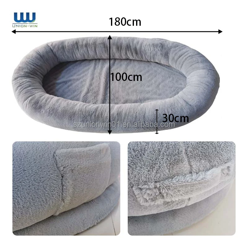 Menschliches Hundebett Adjustable Back Plufl Plush Large Humans Size Giant  People Adults Blanket Match Human Dog Bed