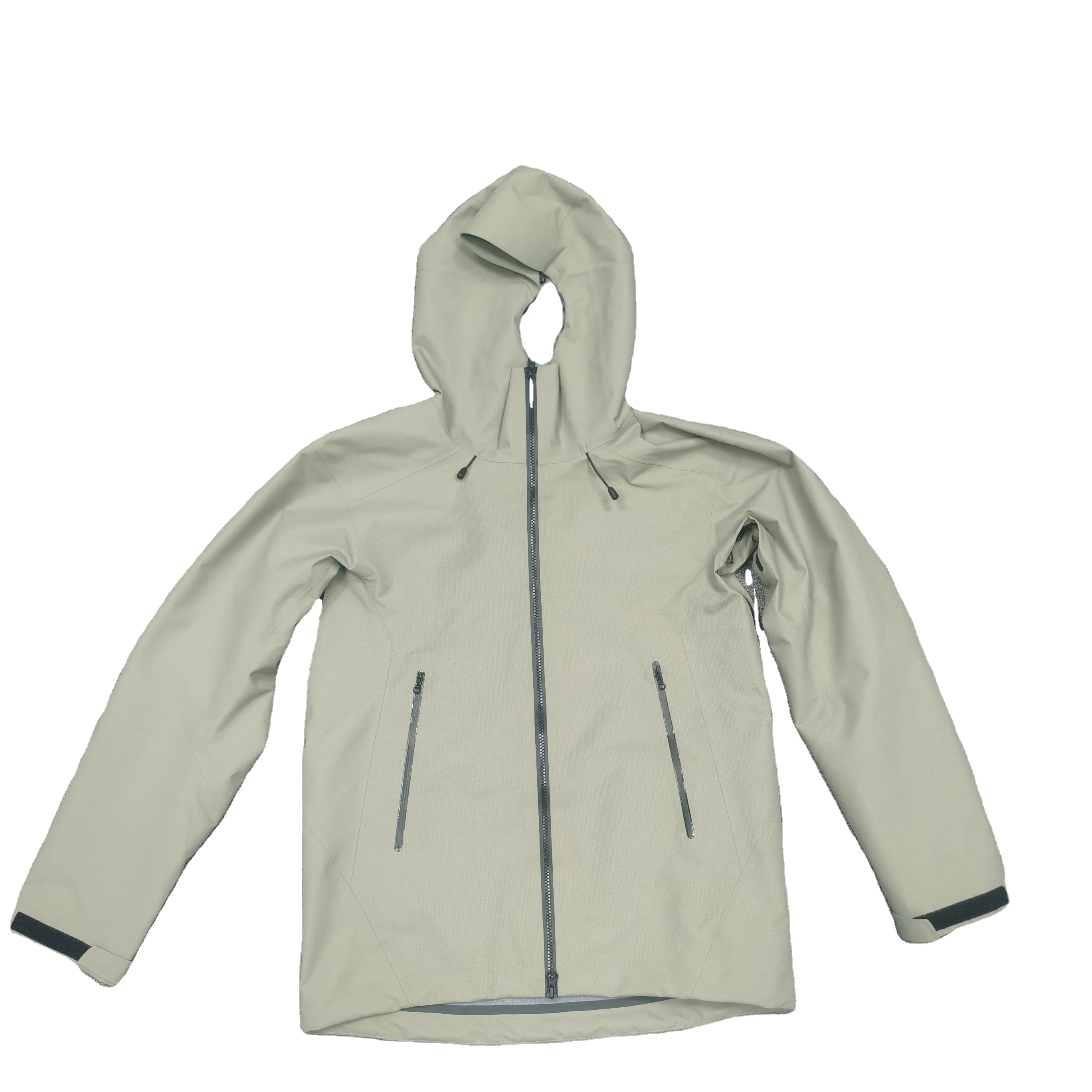 Unisex Soft Shell Outdoor Wear Customized Logo Breathable Waterproof Windproof Jacket for Autumn Climbing Hiking Hooded