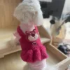 Falda de oso fresa de dos piezas falsas
