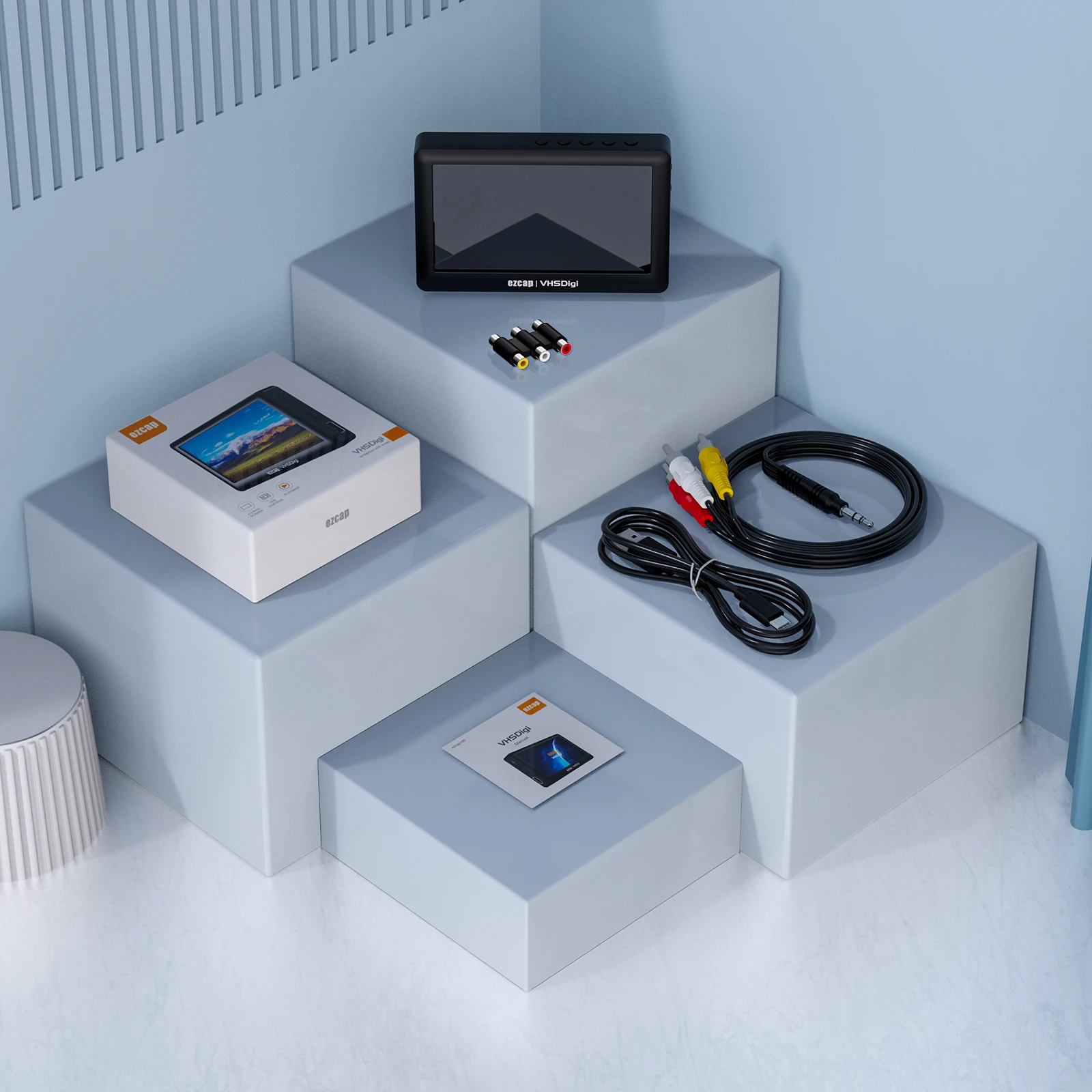 Ezcap180 Vhsdigi Portable Vhs Dvd Hi8 Camcorder Maker Analog Video Recorder No Need Pc Video