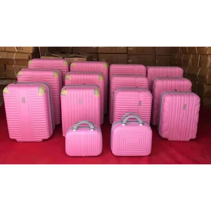 SKD 14PCS SEMI FINISHED ABS LUGGAGE GOOD QUALITY DURABLE CUSTOM COLOR WITH BEAUTY CASE