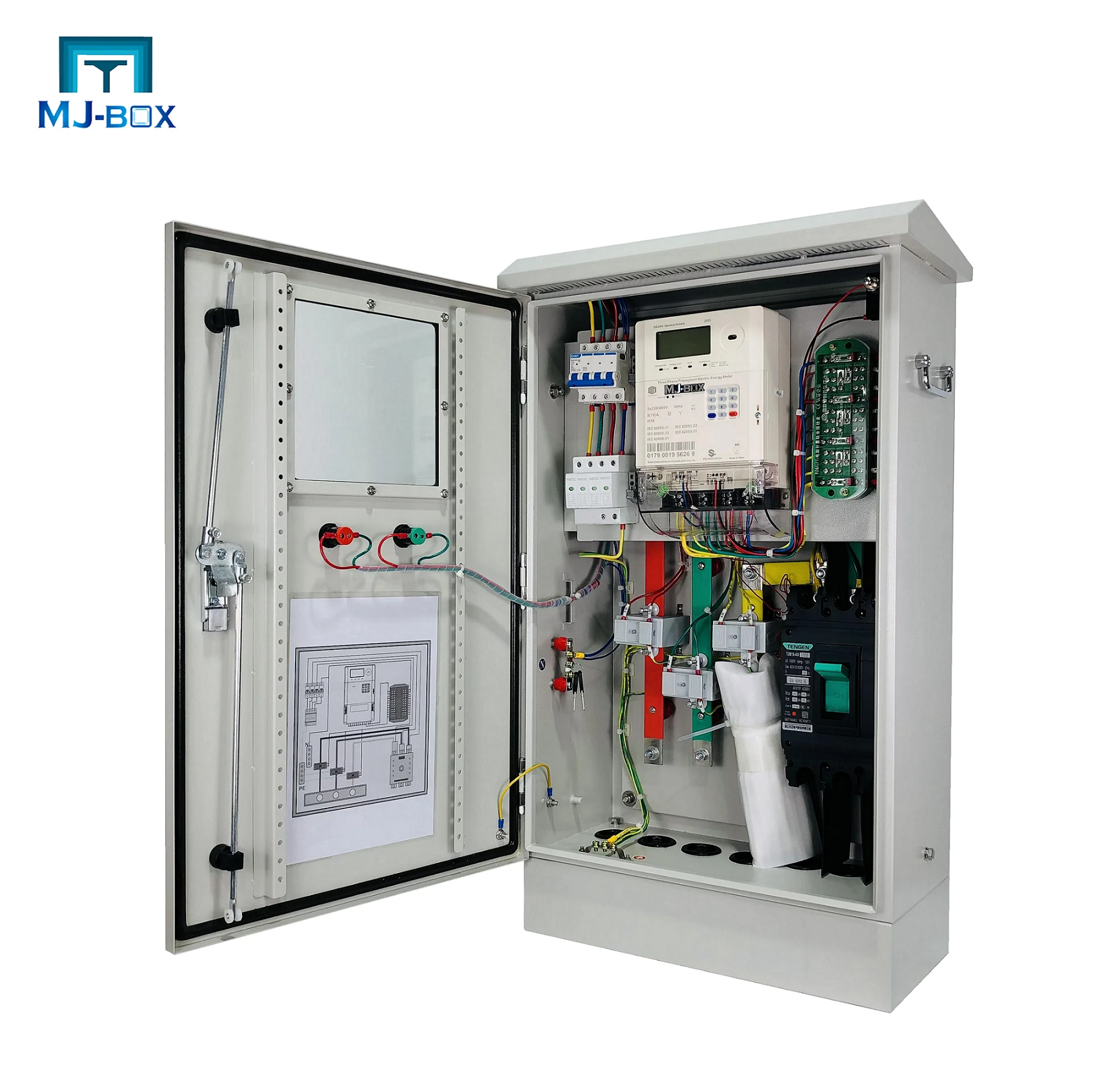 Custom CNC Ip66 Ip67 Electrical Control Panel Board  Stainless Steel Junction Box with Indicator Light