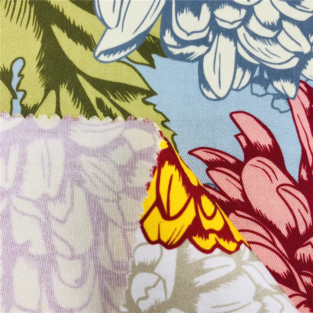 Оптовая продажа на заказ, 100 хлопковая ткань для шарфа с цифровым принтом