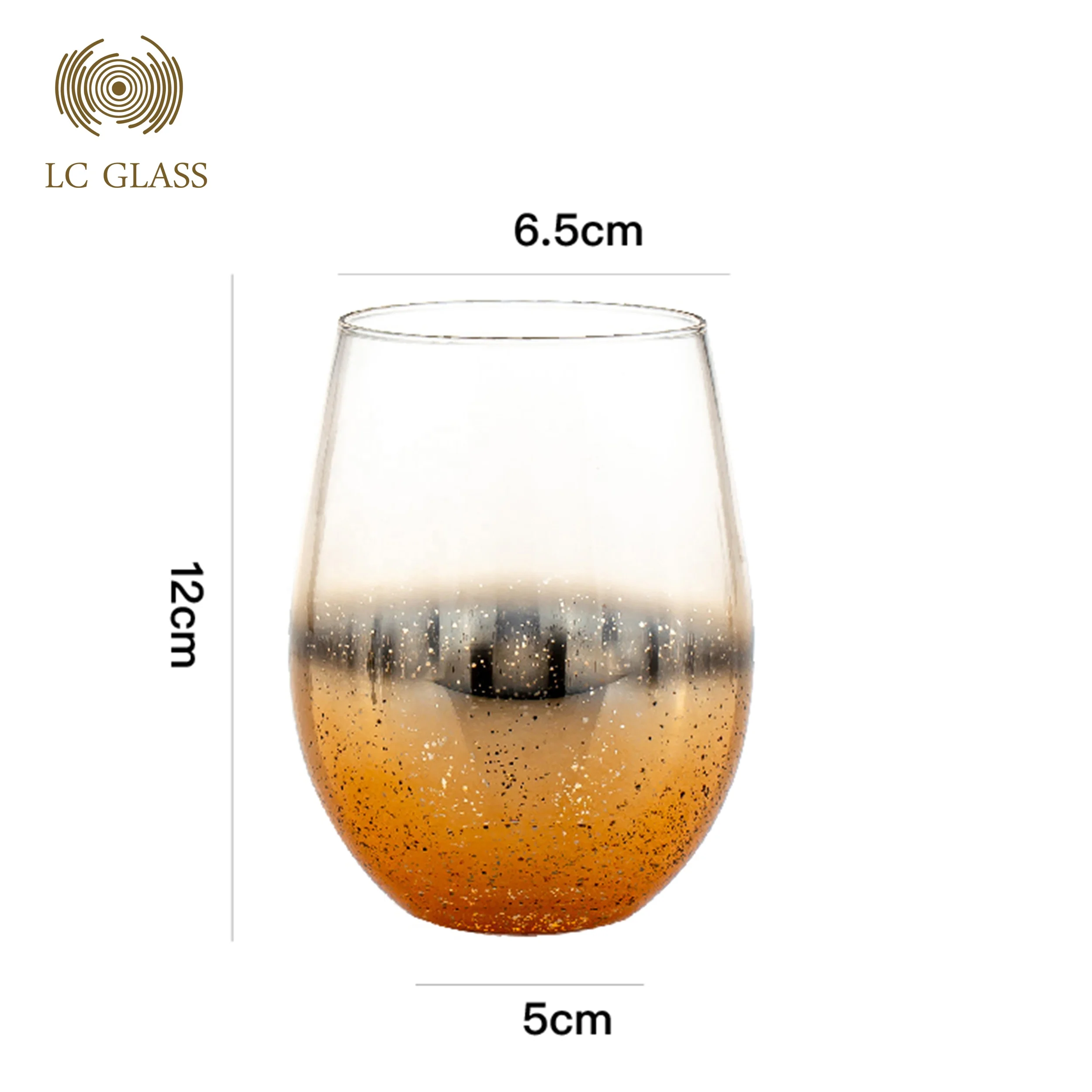 Campione gratuito di bicchiere in cristallo a forma di uovo: bicchiere per bevande e acqua._voghion.com