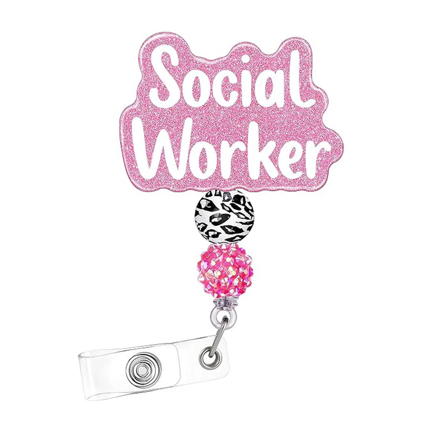 Fun Retractable Badge Holder MORWLAT Funny Cute Nurse Badge Reel Retractable Name Tag Cute Nurse Accessory Gift