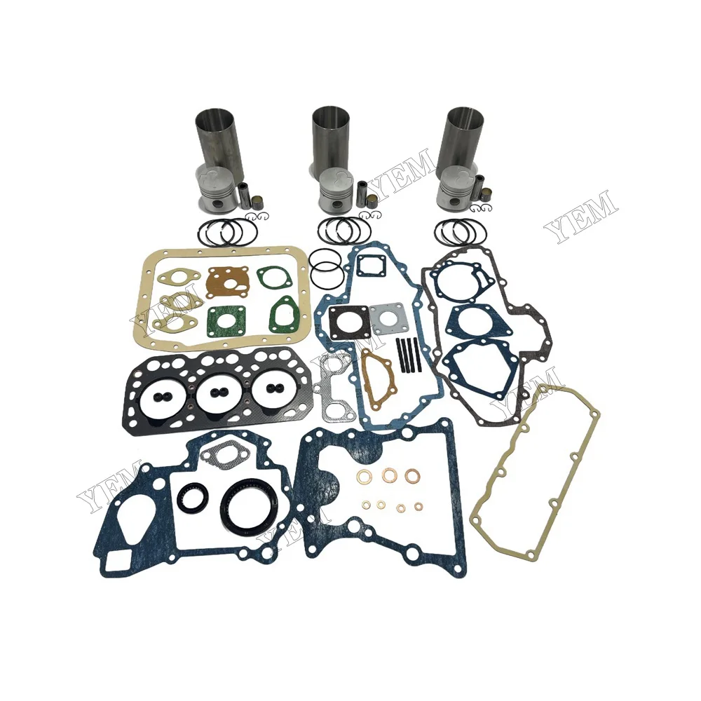 Overhaul Kit With Gasket Set Fit for Mitsubishi K3H Engine 3