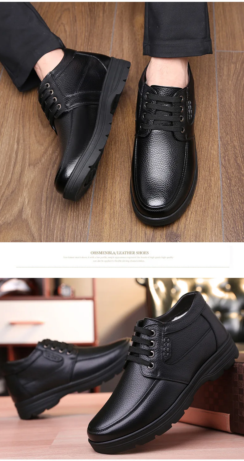 Italian Classic Leather Shoes Men Office Formal Shoes Men's Dress Shoes ...