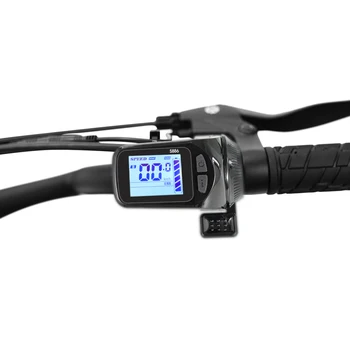 Écran LCD S886 Pour Vélo électrique – ABS Léger, Support Guidon 22,2 Mm, Connecteur Phare Et Accélérateur