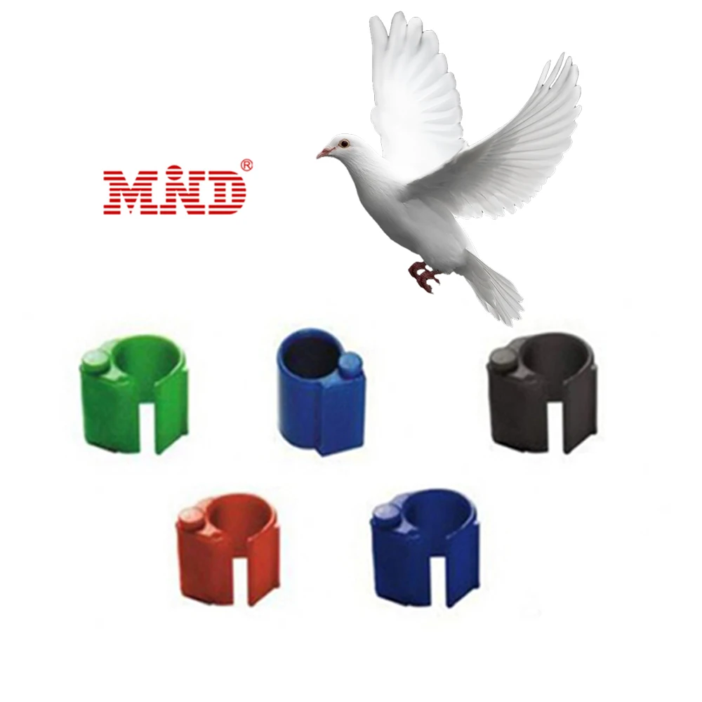 Colorful Animal tracker Benzing System Rfid Pigeon Bird Foot Ring Tag with Chips