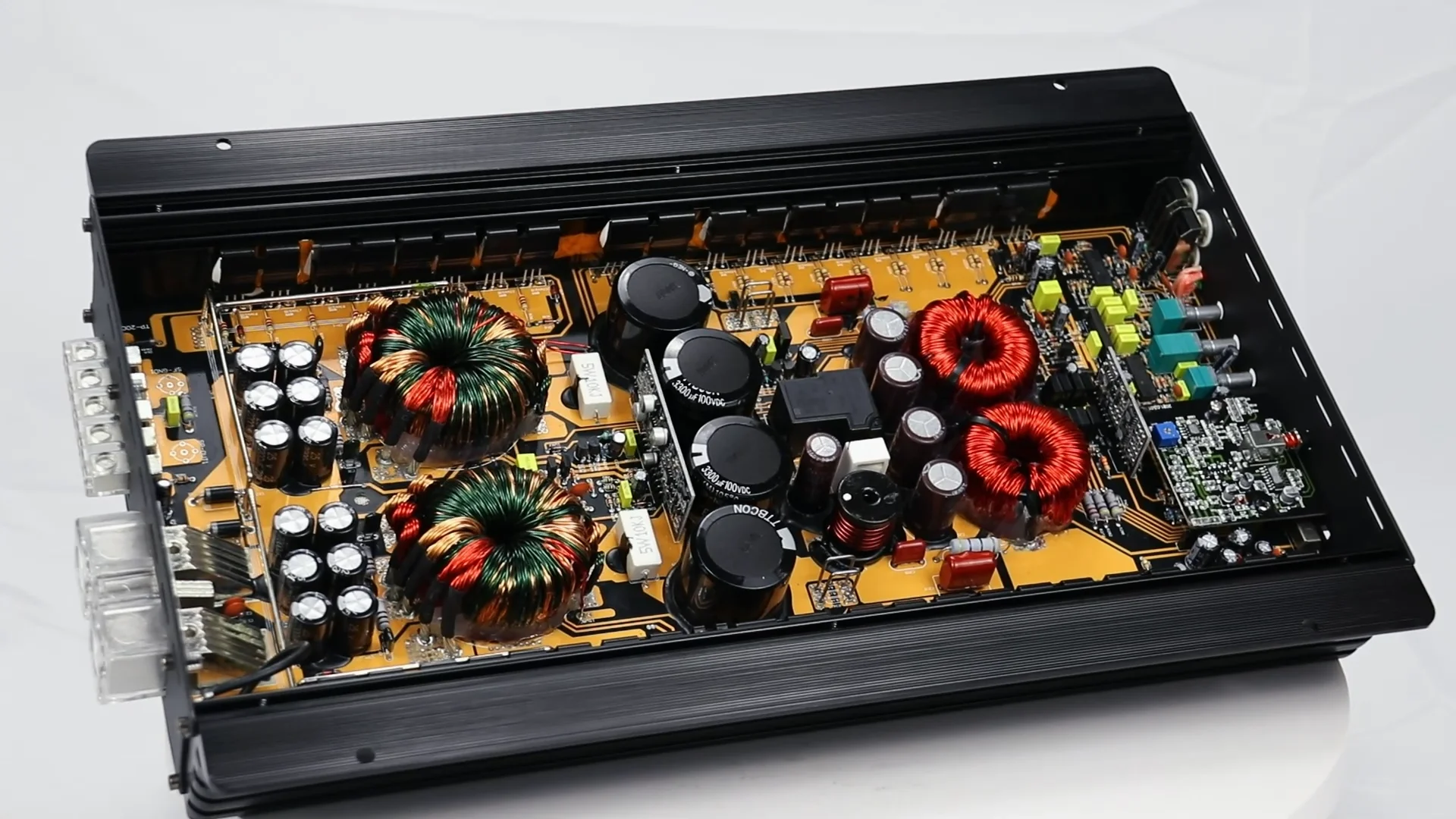 Good Quality Car Amplifier Mono Block Class D 2000w Korea Bass Knob