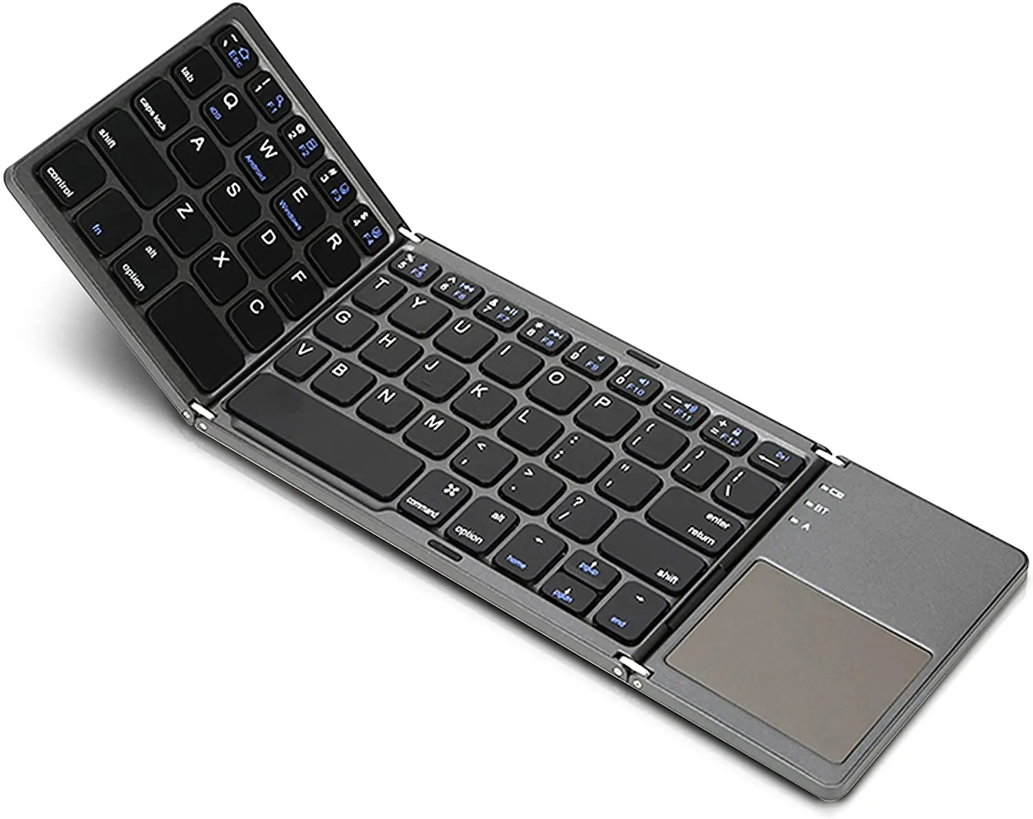 Three Foldable Touchpad Blue Tooth Keyboard for Ipad 3 Case