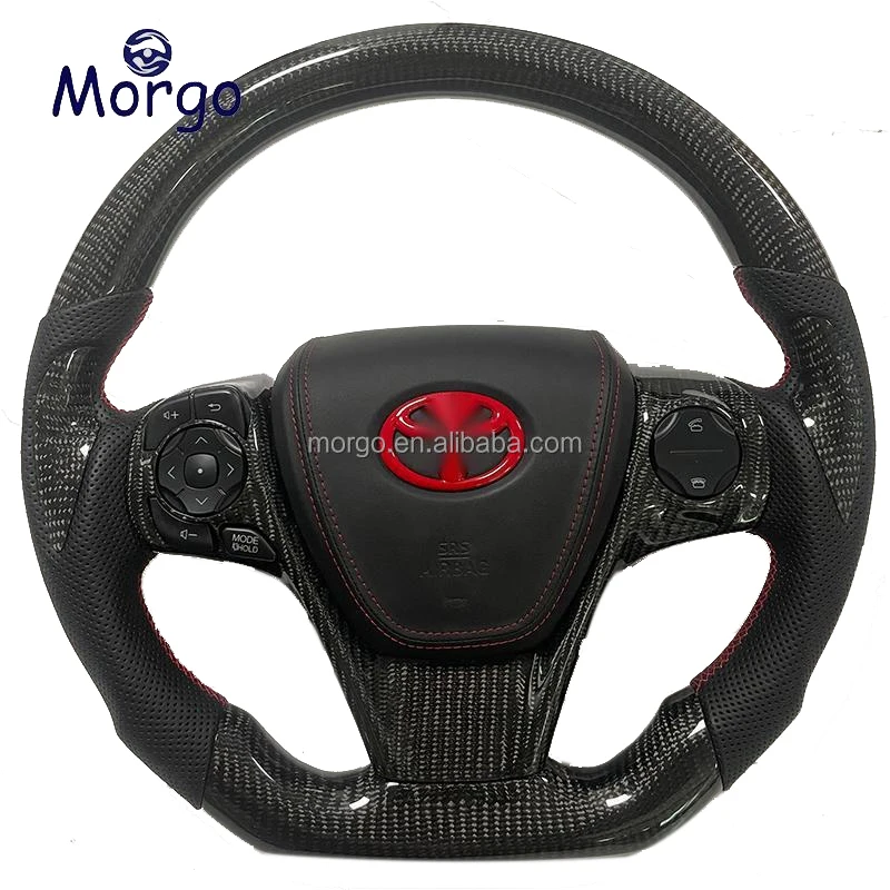 Customized Carbon Fiber Steering Wheel For Toyota Camry Steering Wheel Avalon Corolla Prius