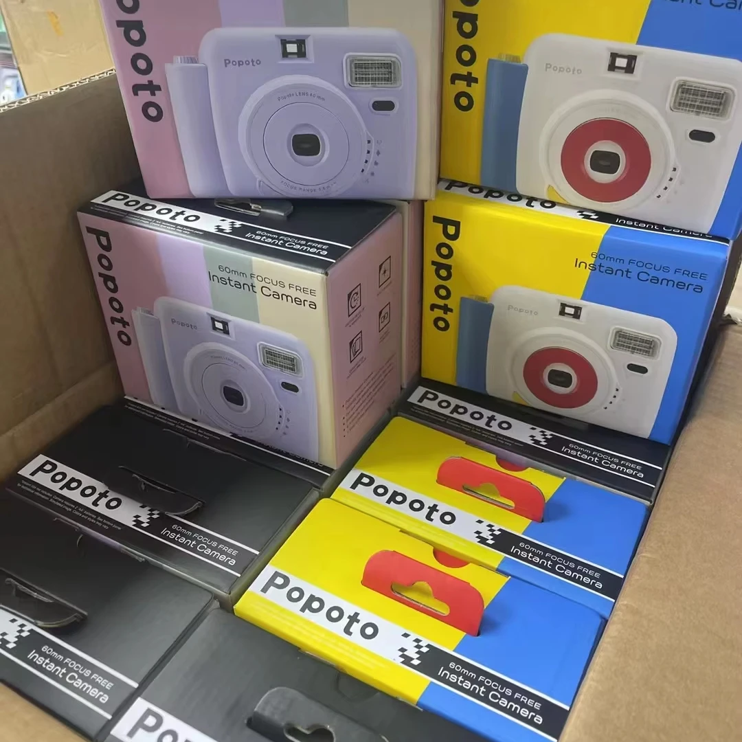 Children's Camera with Color Printing Can Shoot Children's Gift Mini Toy Camera Photos Video Digital Instant Camera