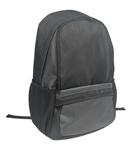 Durable Nylon Backpack with 2 Compartments, Laptop Pocket & Side Mesh Pockets (30x15x45CM) - Ideal for School/Travel