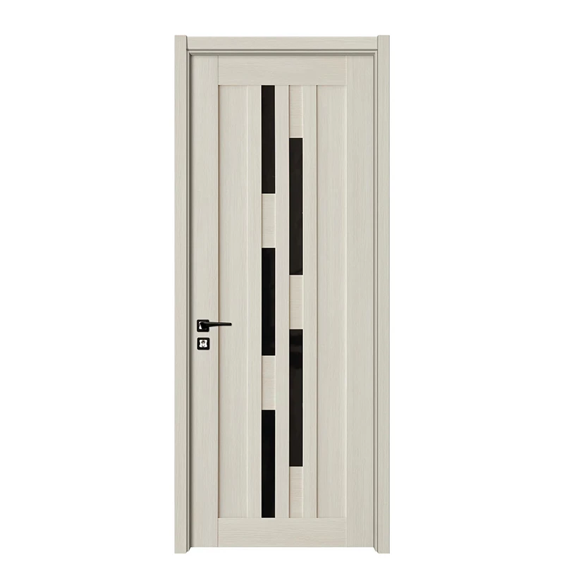 Solid Wooden Door PVC WPC Latest Designs Pictures Panel Interior Room MDF Main Doors for Houses for Bedroom Bathroom