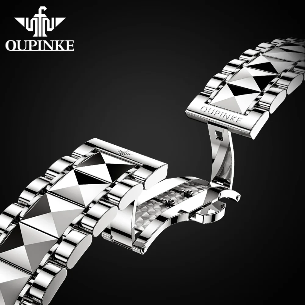 Oupinke 3186 Men's Luxury Mechanical Watch - Waterproof Stainless