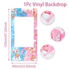 BLUE gender reveal theme photo background cloth