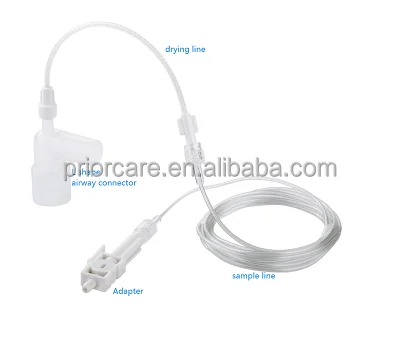 EtCO2 Sensor Sampling Line/air Connector/sidestream Adapter/drying Line Etco2 for Adult and Pediatric
