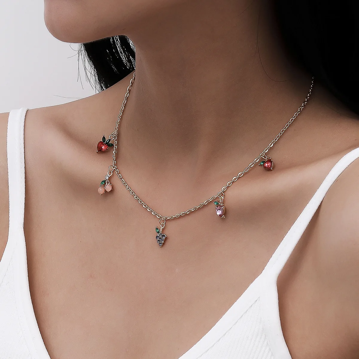 Natural Pearl Cute Cherry Necklace – Jingers Jewelry Box SPAIN