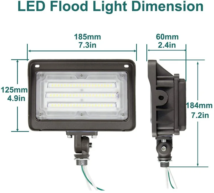 
Industry High Quality Cool White Ip65 Outdoor Waterproof Aluminum 30w 50w 80w 100w Led Flood Light 
